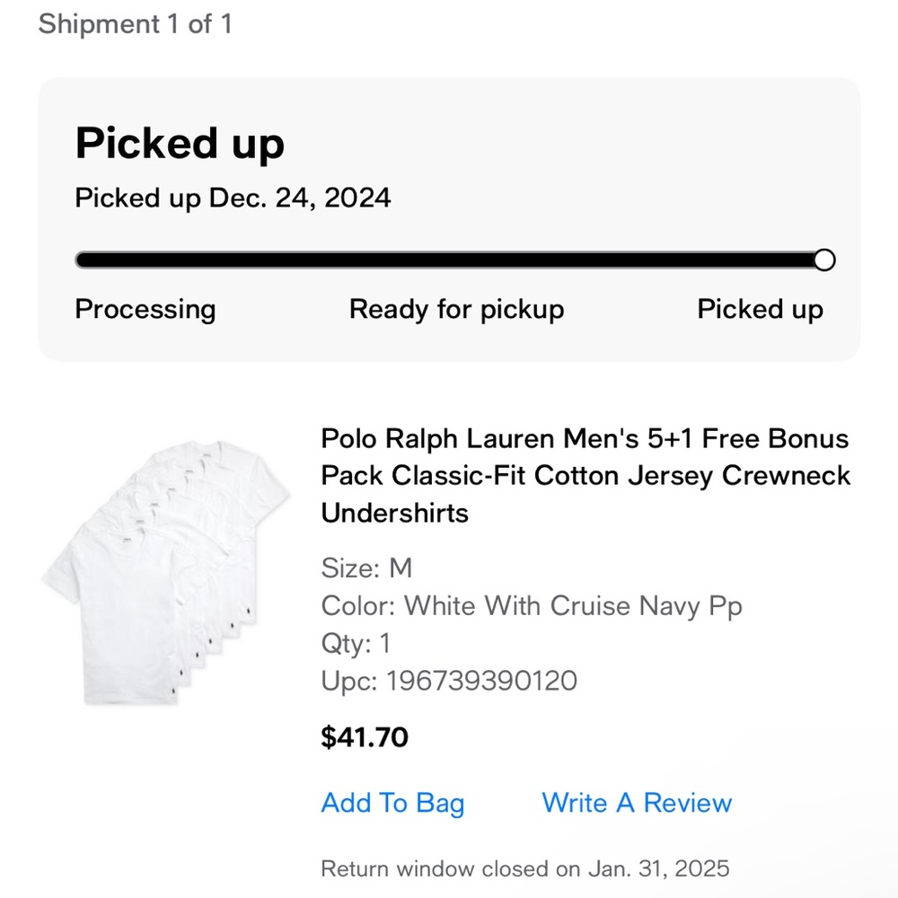 Polo Ralph Lauren White Crewneck Undershirts